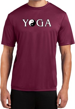 Yin Yang Yoga Text Dry Wicking T-shirt