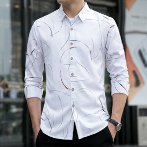 autumn white mens striped shirt fashion casual flower shirt men large size 7xl black camisa masculina