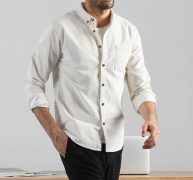 autumn winter men’s shirts streetwear casual slim fit shirts men solid corduroy pocket long sleeves blouse camisas hombre