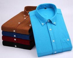 autumn winter new men casual shirts solid regular corduroy long sleeved man’s business shirt