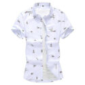 blouse mens dress shirts short sleeve summer floral hawaiian shirt mens clothing loose new camisa masculina plus size 6xl 7xl