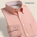 deepocean men clothing shirt long sleeve cotton shirt men clothes smart casual business shirts camisa de hombre