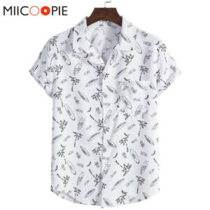 fashion beach wear mens floral shirt summer casual short-sleeved chemise homme streetwear hip hop printed shirts blouse men