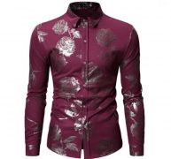 fashion men’s shirts long sleeve painting large size casual blouse shirts male t-shirt men shirt chemise homme1