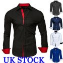 fashion mens shirts long sleeve slim fit casual shirt blouse shirt blouse men business shirts casual blouse