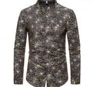 fashion nightclub shirt men 2020 brand party wedding tuxedo shirt mens long sleeve mandarin collar dress shirts camisa hombre1