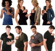 fashion women men t-shirt mother father kangaroo vest parenting child baby t-shirts