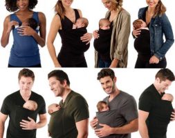 fashion women men t-shirt mother father kangaroo vest parenting child baby t-shirts