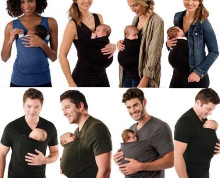 fashion women men t-shirt mother father kangaroo vest parenting child baby t-shirts