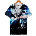 gintama men anime shirt summer hawaiian shirt breathable cartoon blouse casual 3d printed sakata gintoki pattern