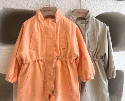 girls’ dresses fashion girls boys trench cotton long kids windbreak jacket spring autumn winter warm child dust coat baby outwear cloth