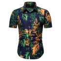 hawaiian printed men’s shirts summer short-sleeved shirts for men stylish comfortable men streetwear chemise homme