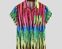 incerun 2020 printed men casual shirt short sleeve turn-down collar pockets hawaiian shirts fashion high street camisa masculina