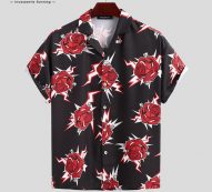incerun fashion men printed shirt short sleeve casual lapel streetwear 2020 vacation camisas chic summer men hawaiian shirts 5xl