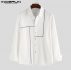 incerun men casual shirt long sleeve turn down collar cotton button cool fashion streetwear shirts brand camisas hombre