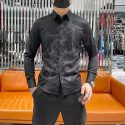 k01387 fashion men’s shirts 2021 runway european design party style men’s clothing