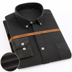 leisure mens corduroy shirts long sleeve button collar casual warm men's solid shirt well fit with pocket autumn/winter