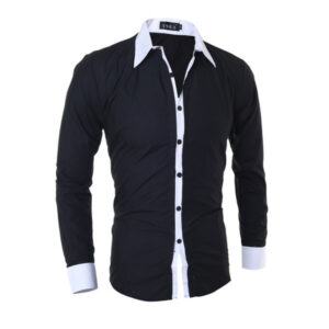 markyi casual shirts 2020 new brand striped patched long sleeve mens dress shirts plus size 2xl