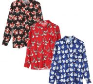 men christmas shirts santa snowman reindeer novelty xmas men long sleeve