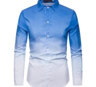 men fashion shirts slim fit summer short sleeve matching color stage costume party prom daily life casual work shirt red blue