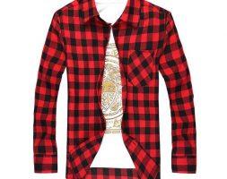 men plaid shirt camisas social 2021 autumn men’s fashion plaid long-sleeved shirt male button down casual check