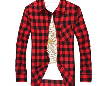 men plaid shirt camisas social 2021 autumn men’s fashion plaid long-sleeved shirt male button down casual check