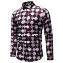 men plaid shirt men’s fashion plaid long-sleeved shirt male button down casual camisas social spring autumn check