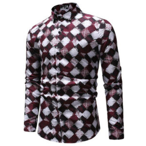 men plaid shirt men's fashion plaid long-sleeved shirt male button down casual camisas social spring autumn check