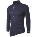 men shirt 2021 men casual shirt long sleeve casual slim fit male shirts men’s and fashionable business dress shirts