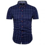 men short sleeve shirt male shirts brand 2020 mens plaid shirt casual dress shirts hawaiian camisa social masculina plus size