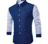 men slim fit dress mens cotton shirts celebrity fashion business casual long sleeve fomal male tuxedo plaid shirt 15