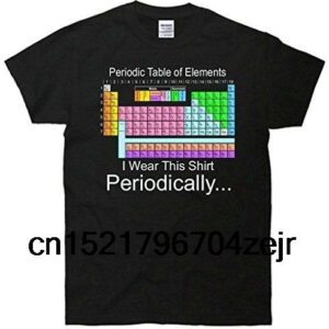 men t shirt i wear this shirt periodically periodic table of elets funny t-shirt novelty tshirt women