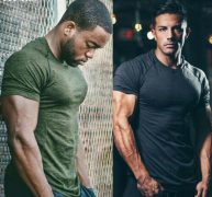 men t shirts summer sports running tees mens clothing short sleeve casual o neck cotton fitness tshirt sportwear