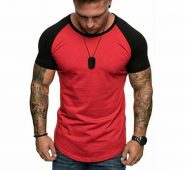 men tee shirt slim fit o neck short sleeve muscle sports compression breathable mens short sleeve t shirts new