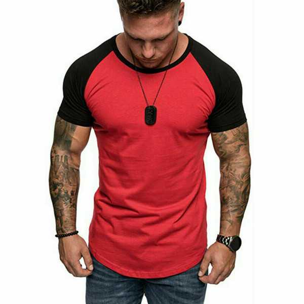 men tee shirt slim fit o neck short sleeve muscle sports compression breathable mens short sleeve t shirts new