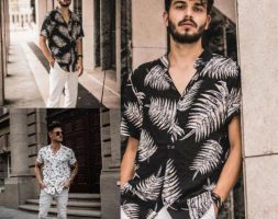 mens beach shirt tropical summer short sleeve shirt men brand clothing casual loose cotton button down shirts plus size