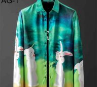 mens brand shirt designer shirt french paris brand clothes 106 male men long sleeve shirt hip hop style cotton 2019 new arrival