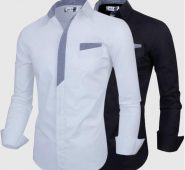 mens business shirt long sleeve turn-down collar single breasted men’s casual shirts plus size s-3xl man fashion clothing
