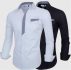mens business shirt long sleeve turn-down collar single breasted men’s casual shirts plus size s-3xl man fashion clothing