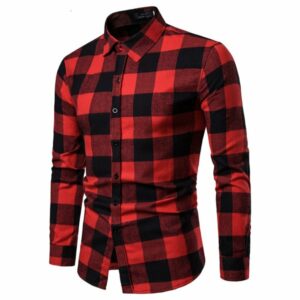 men's casual shirts autumn male fashion stuffed shirt chess long sleeve