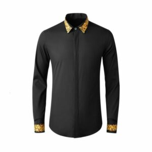 men's casual shirts fashion cotton spring summer flower embroidery long sleeve men plus size m l xl 2xl 3xl 4xl p12t