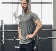 mens designer shirt short sleeve casual solid color luxury summer shirts boys fashion simple loose fitness long t-shirt men