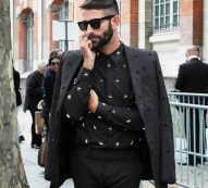 men’s shirt 2020 lapel fit men shirt metal decoration solid color mens business fashion male casual