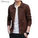 men’s shirt basic casual spring solid light bomber jacket windbreaker man’s overcoat