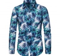 men’s shirt blouse long sleeve 2020 harajuku casual 3d printing colorful dress shirt slim streetwear men chemise homme