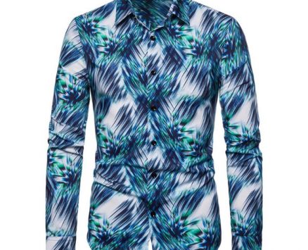 men’s shirt blouse long sleeve 2020 harajuku casual 3d printing colorful dress shirt slim streetwear men chemise homme