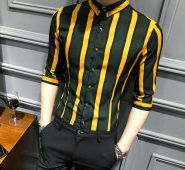 men’s shirt camisa masculina 2020 new summer men’s striped shirt formal business short sleeve casual slim fit
