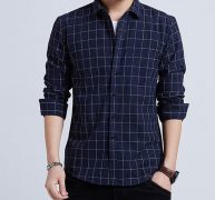 men’s shirt casual fashion striped loose lapel long sleeve shirt blouse autumn business male t-shirt men