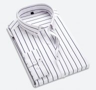 men’s shirt spring and autumn new men’s striped long-sleeved casual shirt korean style slim cardigan male top