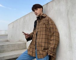 men’s shirts autumn plaid thicken coats gentleman 5xl loose streetwear hip hop band high street new clothes jacket harajuku gym